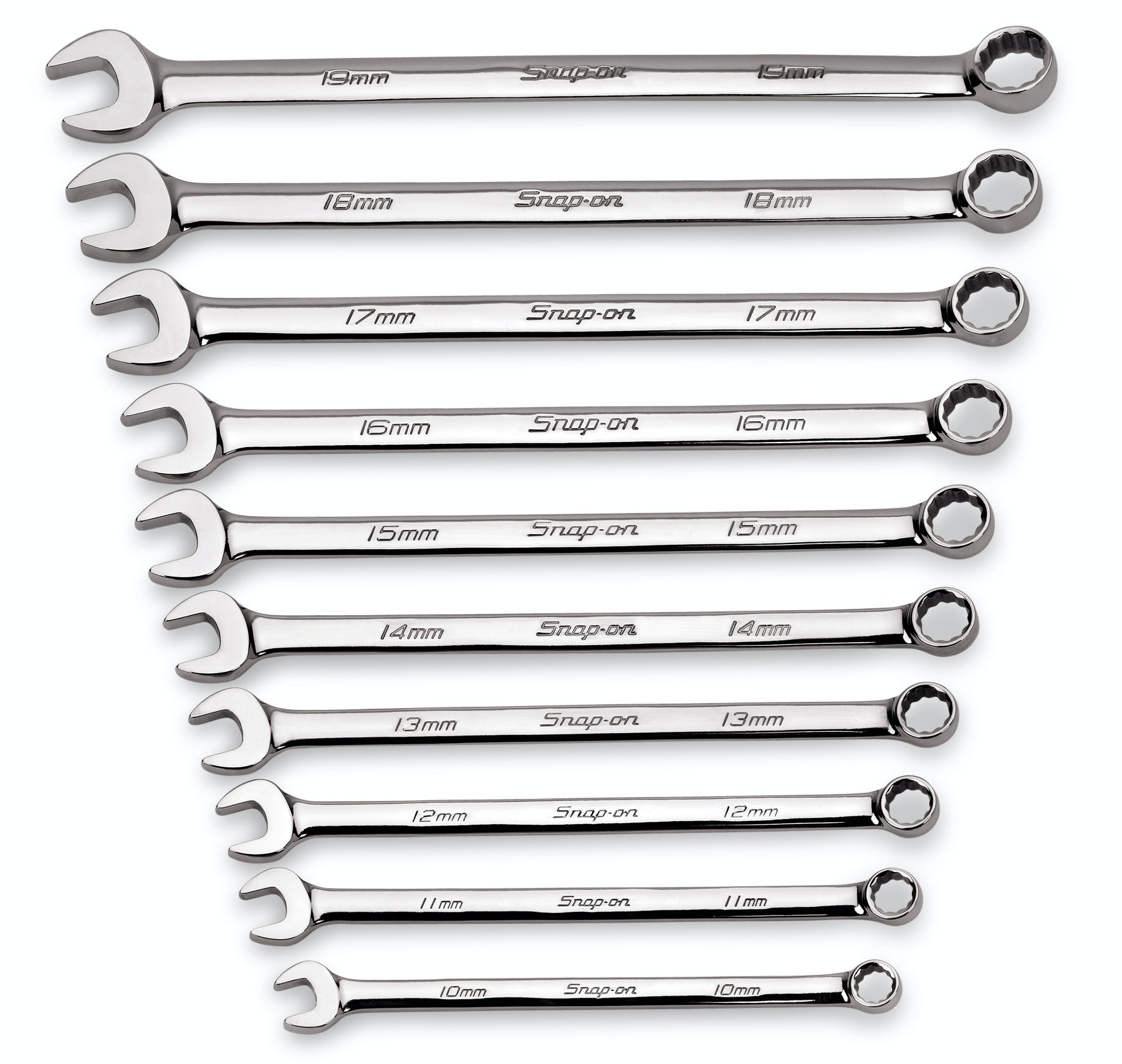 10 pc 12-Point Metric Flank Drive® Long Combination Wrench Set (10-19 mm) | OEXLM710B 10 pc 12-Point Metric Flank Drive® Long Combination Wrench Set (10-19 mm) | OEXLM710B